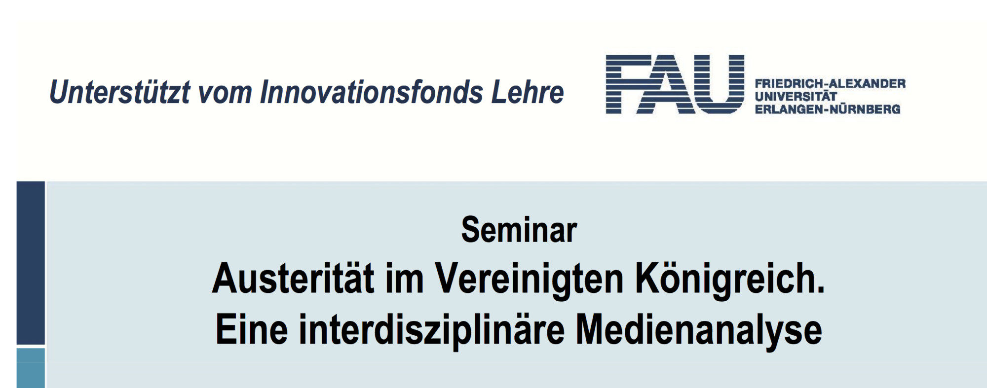 Zum Artikel "„Innovationsfonds Lehre“ fördert die Austeritätsforschung von Tim Griebel"