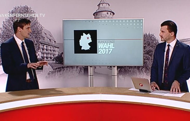 Zum Artikel "Dr. Thorsten Winkelmann kommentierte die Bundestagswahl 2017 live im Franken Fernsehen"
