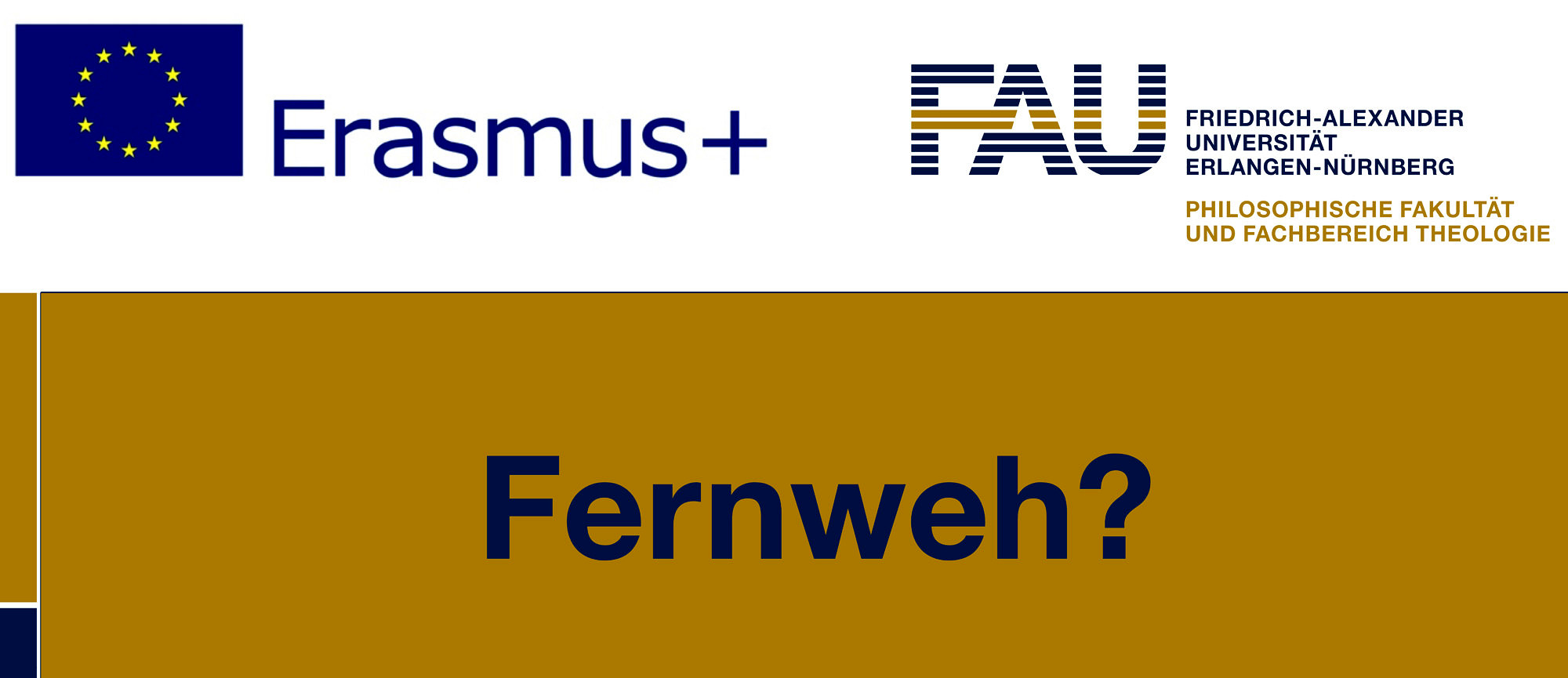 Zum Artikel "Fernweh? Infoveranstaltung zu allen Erasmus-Austauschprogrammen am Institut"