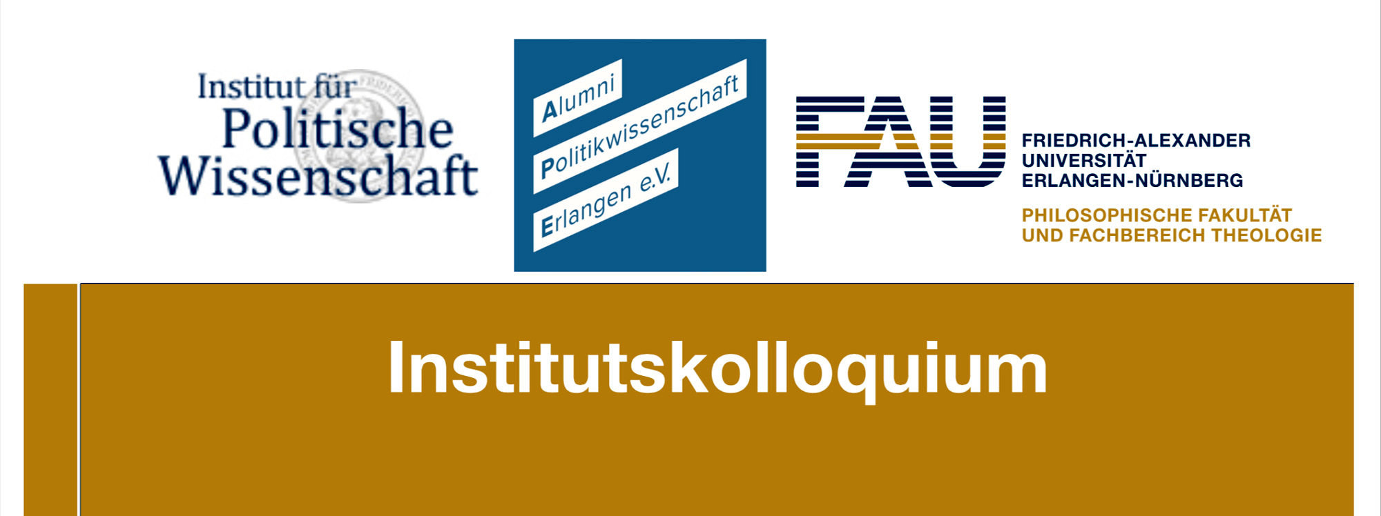 Zum Artikel "Entfällt am 23.1.2019: Institutskolloquium"