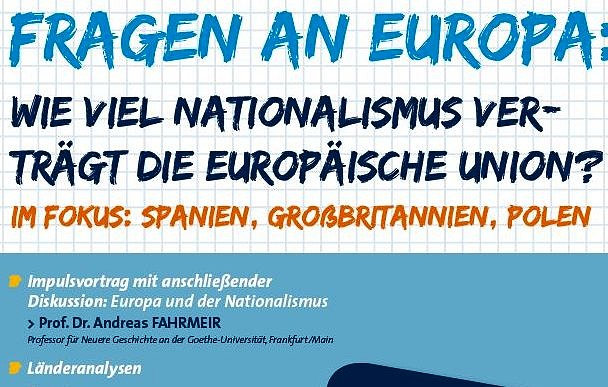 Zum Artikel "Veranstaltung „Fragen an Europa“:  Wie viel Nationalismus verträgt die europäische Union?"