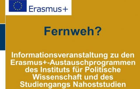 Zum Artikel "Fernweh? Infoveranstaltung zu den Erasmus+-Austauschprogrammen"