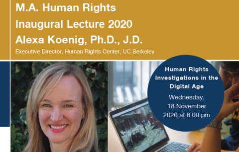 Zum Artikel "Vortrag „Human Rights Investigations in the Digital Age“ am 18.11.2020 um 18 Uhr via Zoom"