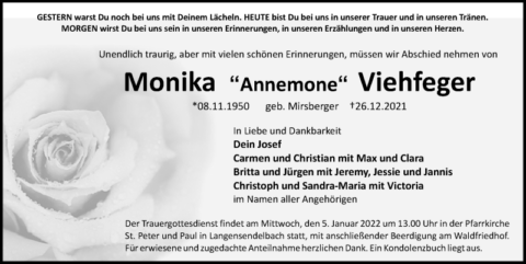 Zum Artikel "Das Institut trauert um Monika Viehfeger"