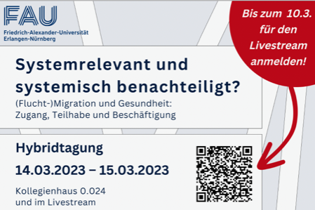 Zum Artikel "Hybridtagung zu (Flucht-)Migration und Gesundheit am 14. und 15. März 2023"
