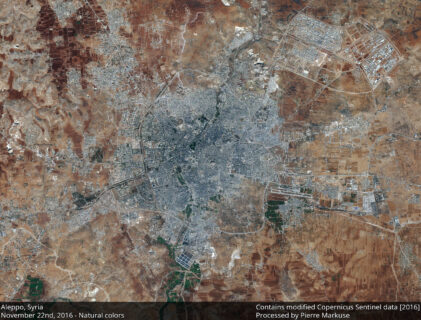 Satellitenfoto von Aleppo