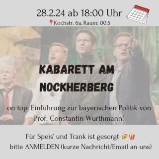 Einladung mit Foto Kabarett am Nockherberg